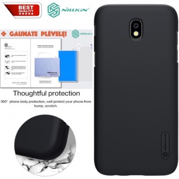 Juodas Frosted shield serijos dėklas + plėvelė Nillkin (GALAXY J7 2017)